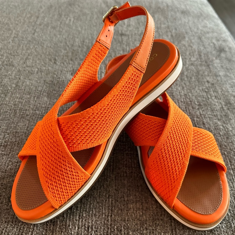 Cole Haan Orange Sandals